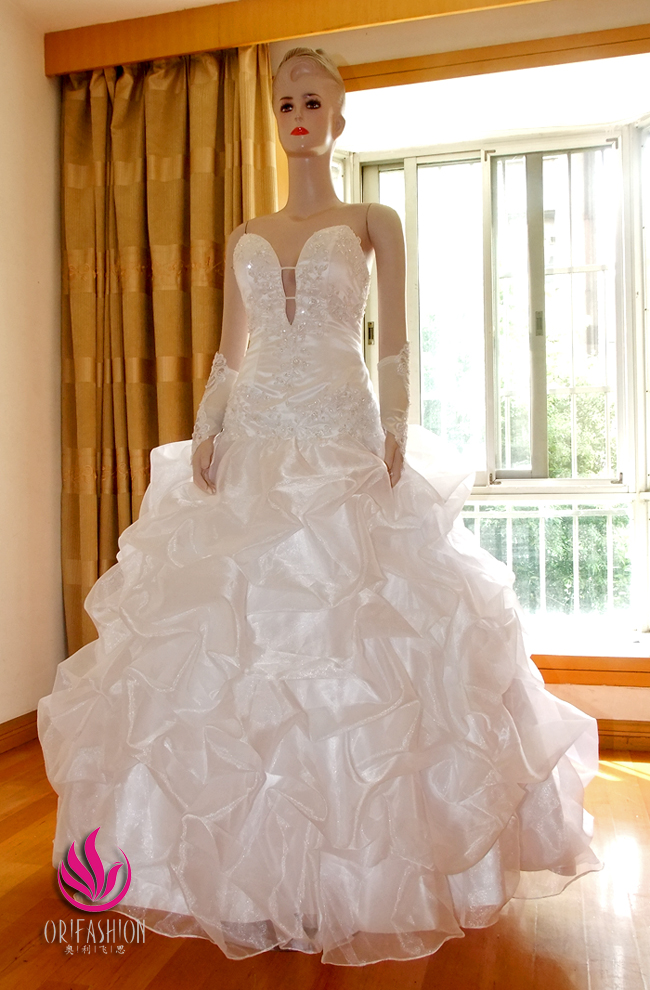 Orifashion HandmadeReal Custom Made Sexy Style Wedding Dress RC1 - Click Image to Close